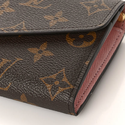 Louis Vuitton Monogram Sarah Wallet NM Rose Ballerine 8 of 9