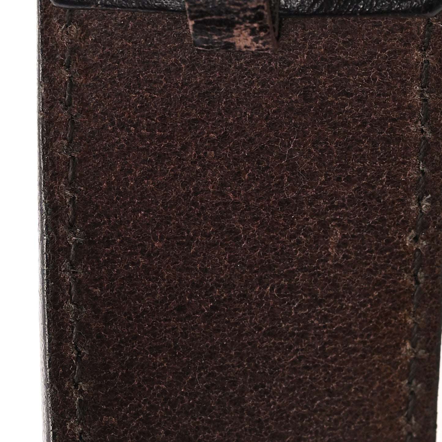 Calfskin Interlocking G Belt 85 34 Dark Brown