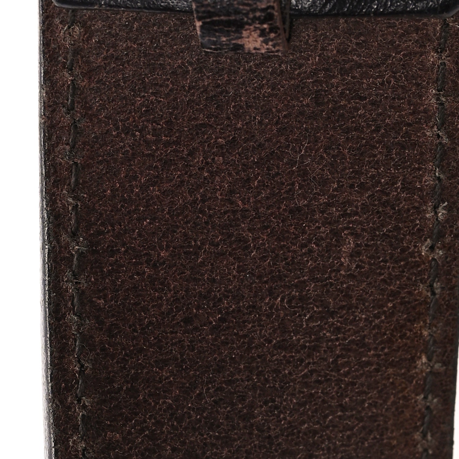 Gucci Calfskin Interlocking G Belt 85 34 Dark Brown 5 of 5