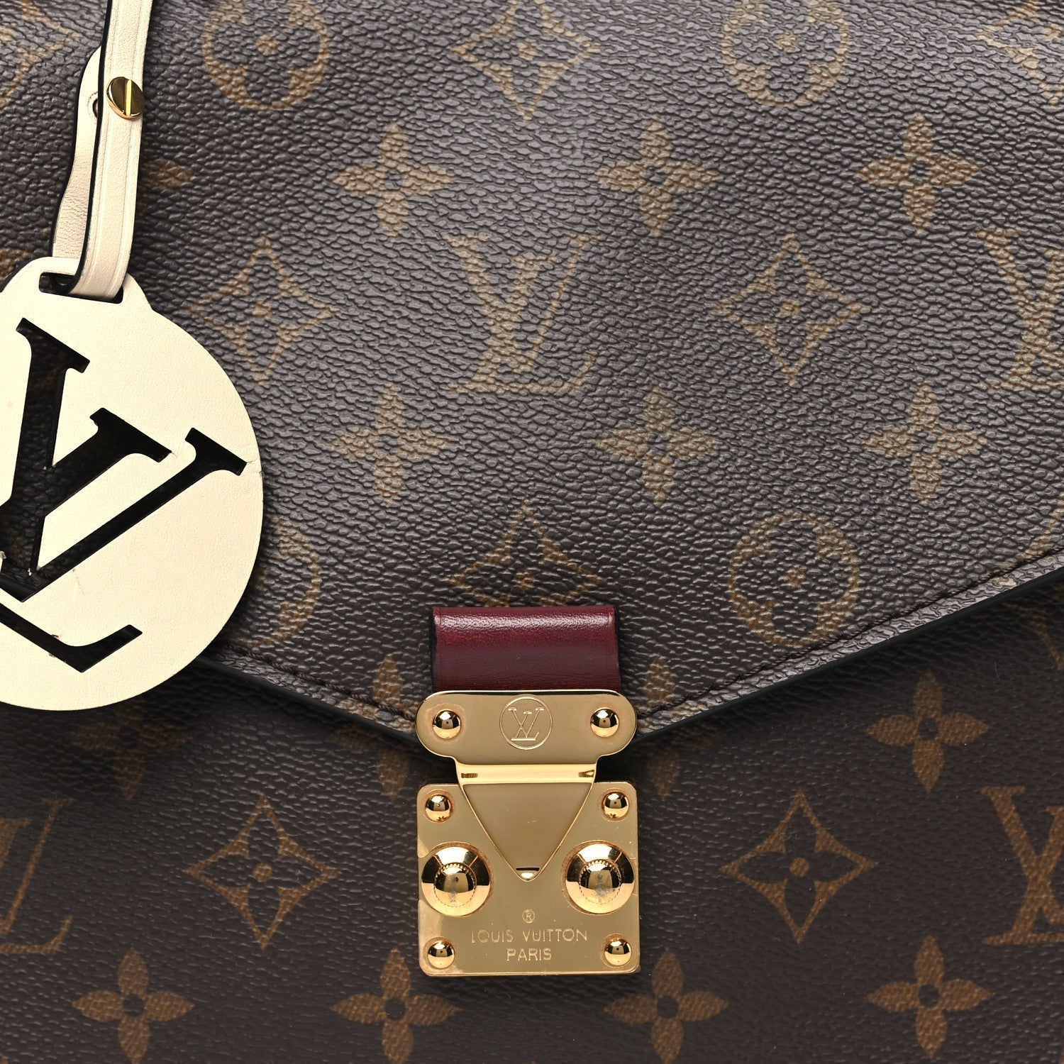 Louis Vuitton Monogram Braided Pochette Metis Safran 6 of 7