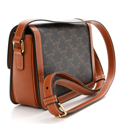 Celine Calfskin Triomphe Canvas Teen Triomphe Bag Tan 3 of 11