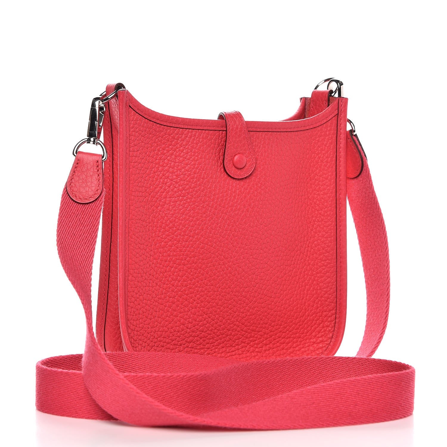 Hermes Taurillon Clemence Evelyne TPM Rose Extreme 3 of 9