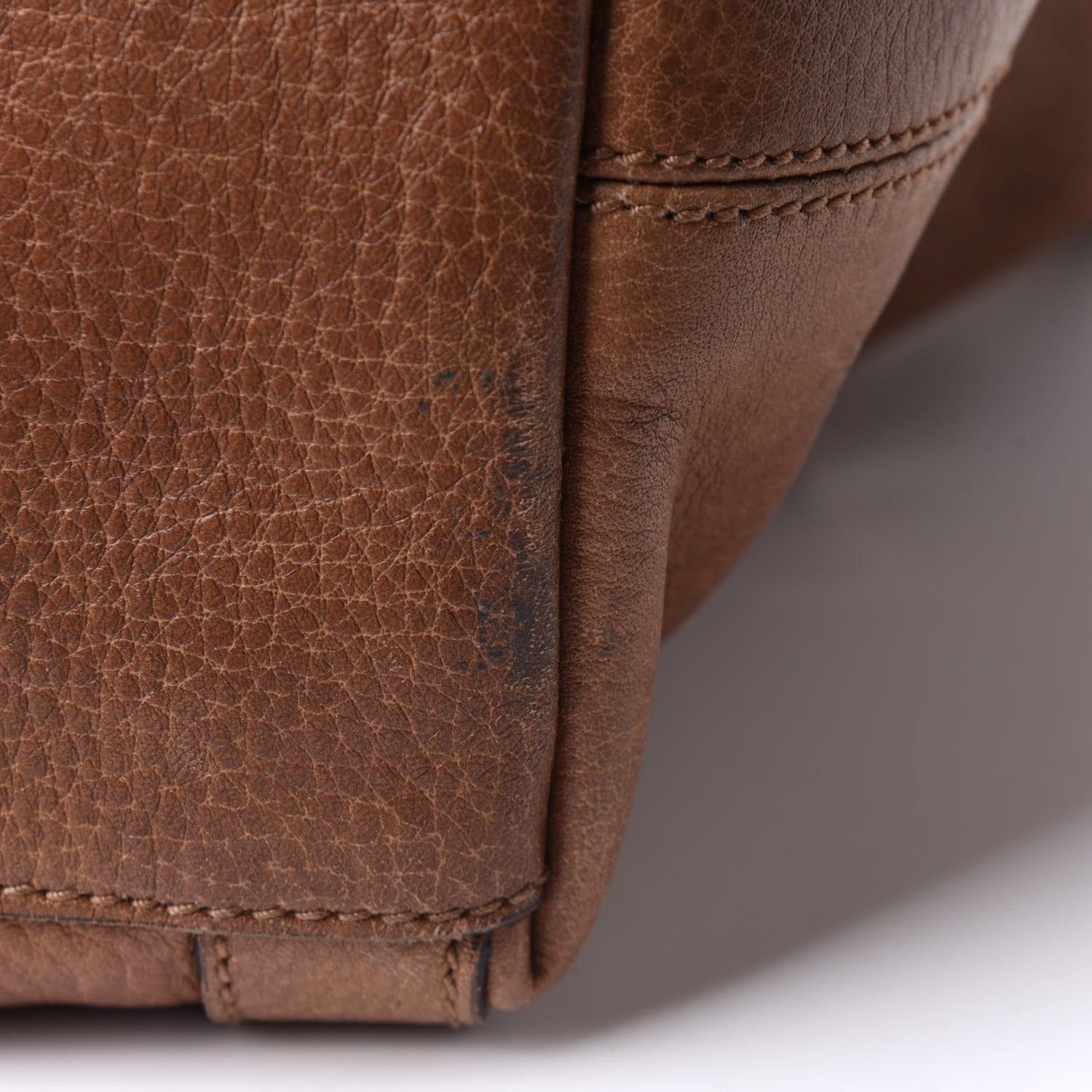 Pebbled Calfskin Medium Miss GG Top Handle Bag Light Cuir