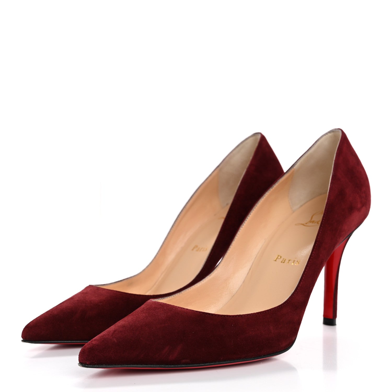 Christian Louboutin Veau Velours Apostrophy 85 Pumps 37 Orthodoxe 4 of 10