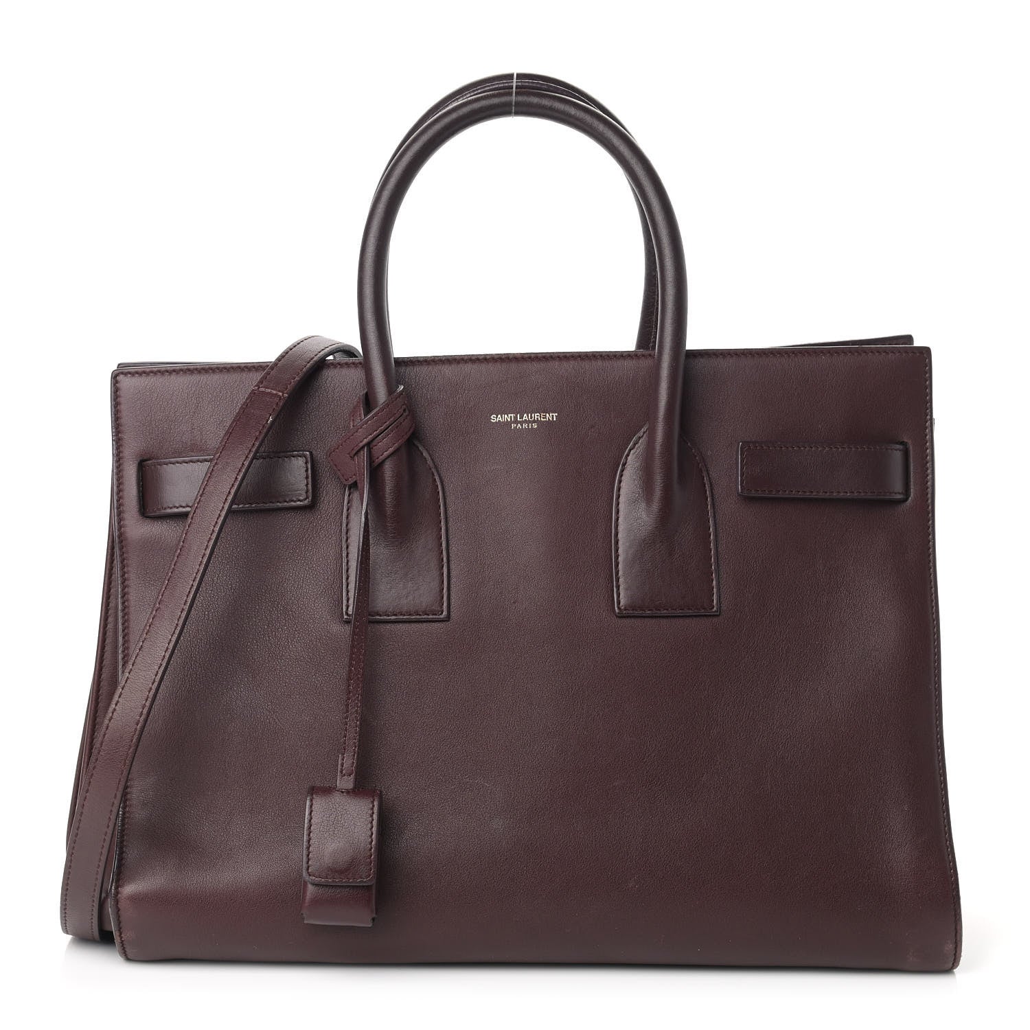 Saint Laurent Calfskin Small Sac De Jour Amarena 1 of 22