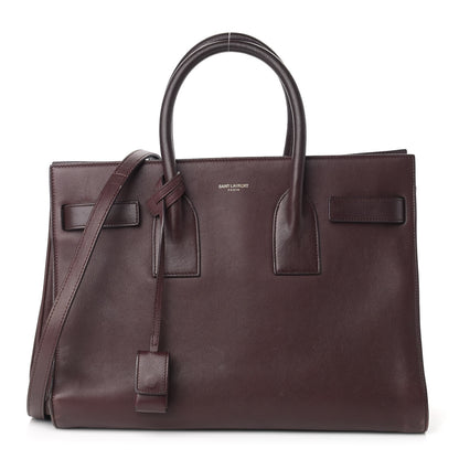 Saint Laurent Calfskin Small Sac De Jour Amarena 1 of 22