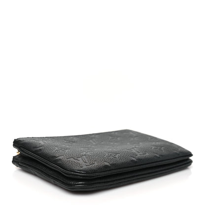 Louis Vuitton Empreinte Double Zip Pochette Black 4 of 11