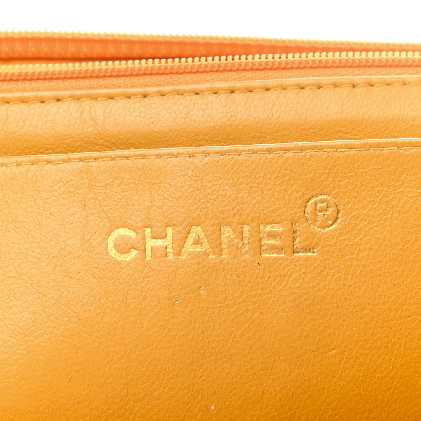 Lambskin Quilted Jumbo Single Flap Beige