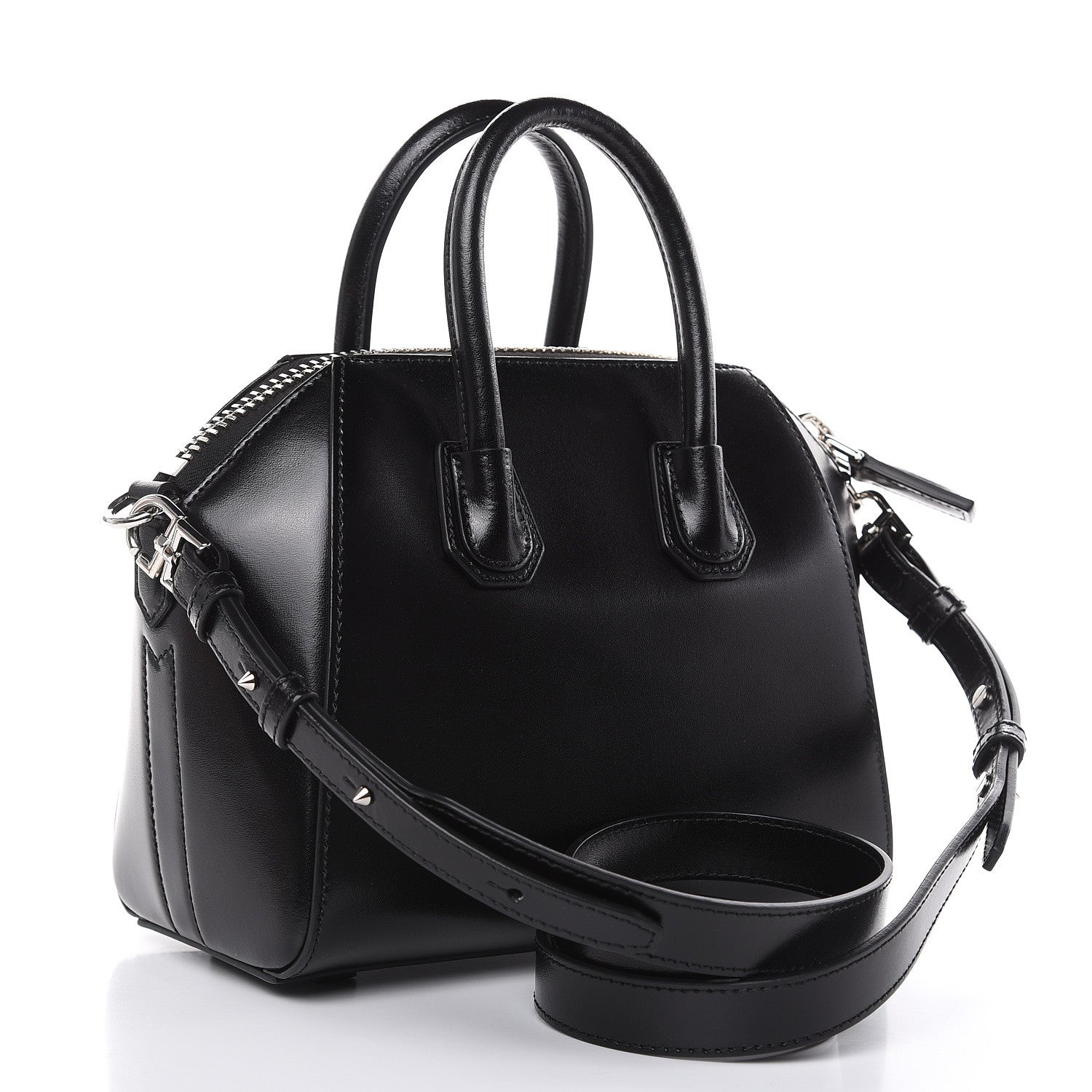 Givenchy Shiny Lord Calfskin Mini Antigona Black 3 of 10