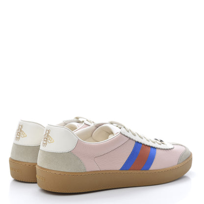 Gucci Calfskin Suede Web Womens G74 Sneakers 40 Oatmeal Soft Rose 4 of 9