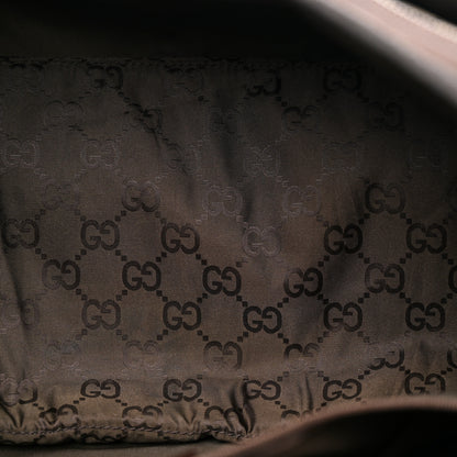 Gucci Monogram Natural Pigskin Large Diaper Bag Beige Ebony Cocoa Dark Chocolate 5 of 15