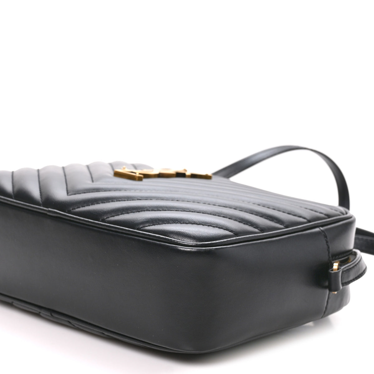 Saint Laurent Calfskin Matelasse Monogram Lou Camera Bag Black 10 of 10