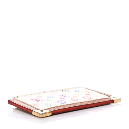 Louis Vuitton Monogram Multicolor Key Pouch White 3 of 4