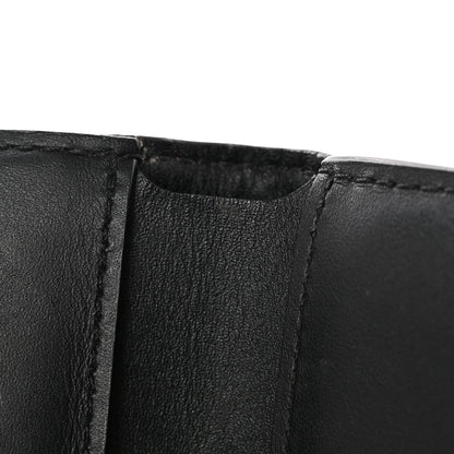 Louis Vuitton Monogram Flower Lock Compact Wallet Black 8 of 12