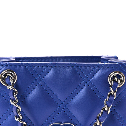 Chanel Calfskin Quilted Crossbody CC Phone Holder Dark Blue 8 of 11