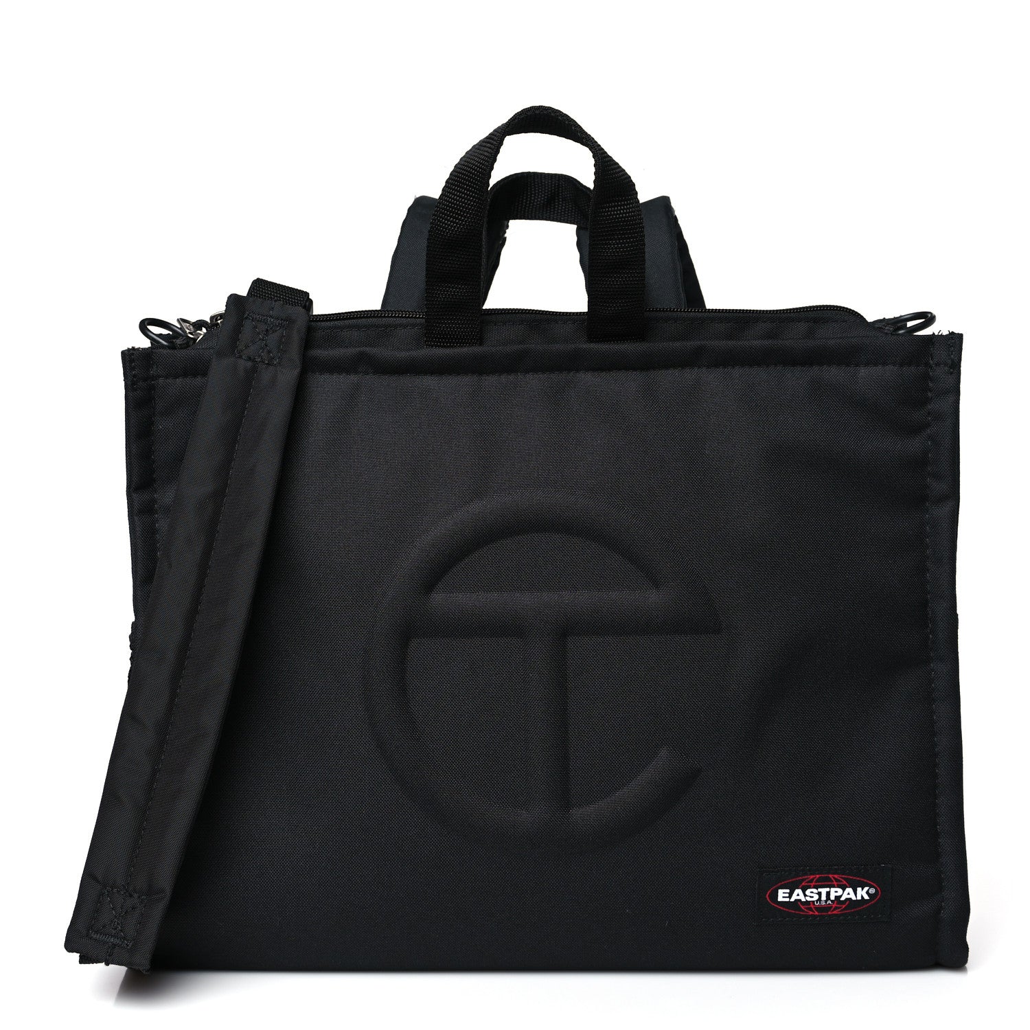 Telfar x EASTPAK Tactical Nylon Medium Shopper Black 1 of 8