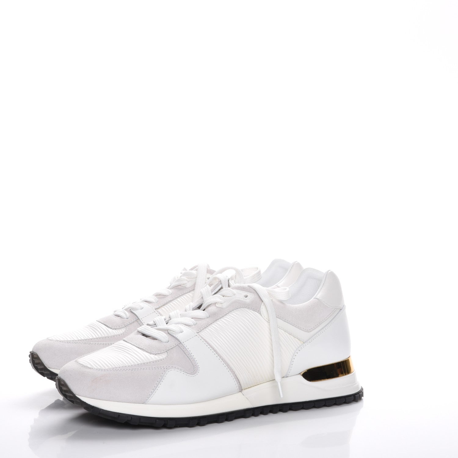 Louis Vuitton Epi Suede Run Away Sneakers 37.5 White 3 of 10
