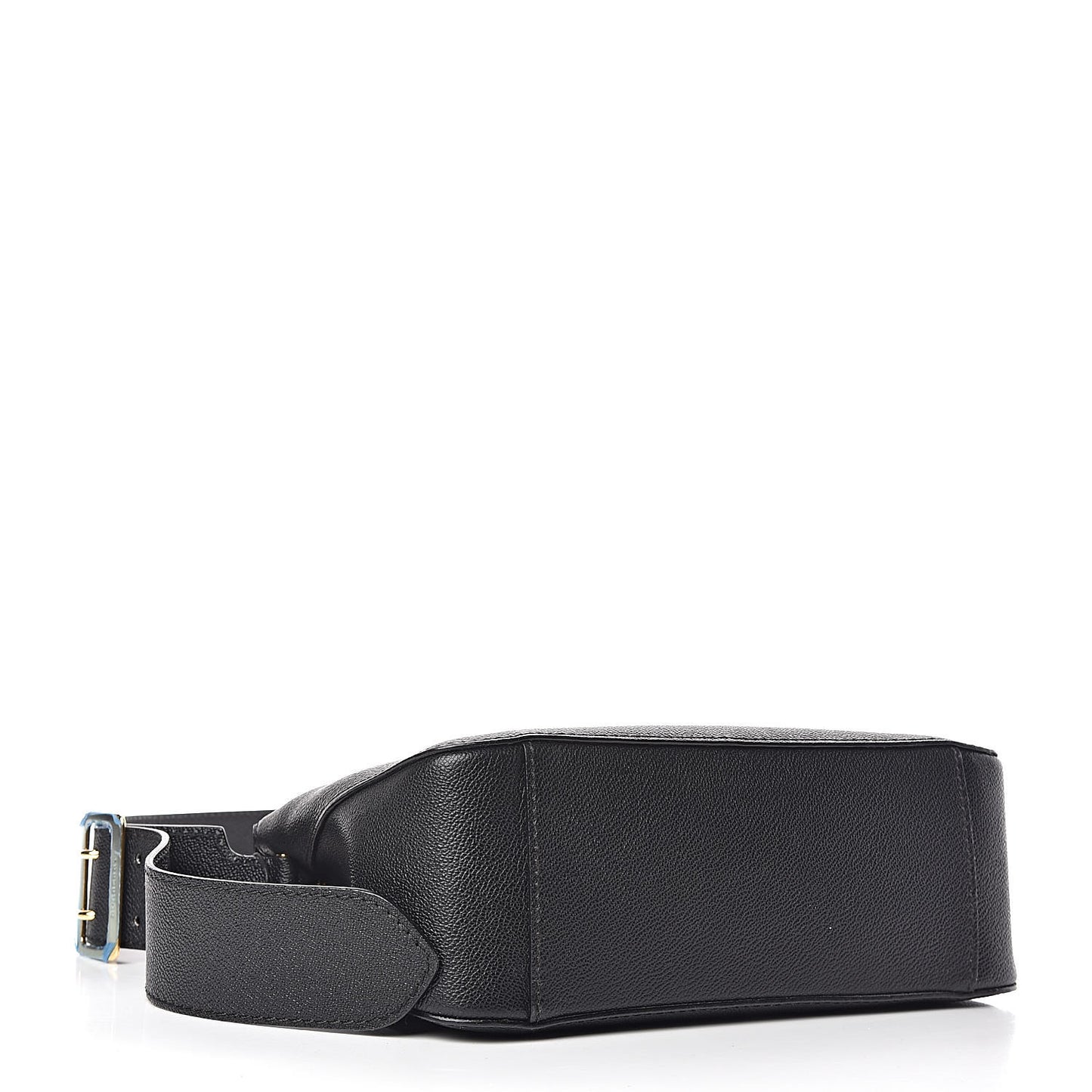 Soft Grain Calfskin House Check Small Helmsley Crossbody Black