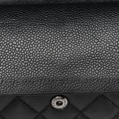Chanel Caviar Quilted Medium Double Flap Black 17 of 21
