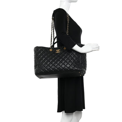 Chanel Caviar Quilted Large Coco Handle Shopping Tote Black 2 of 14