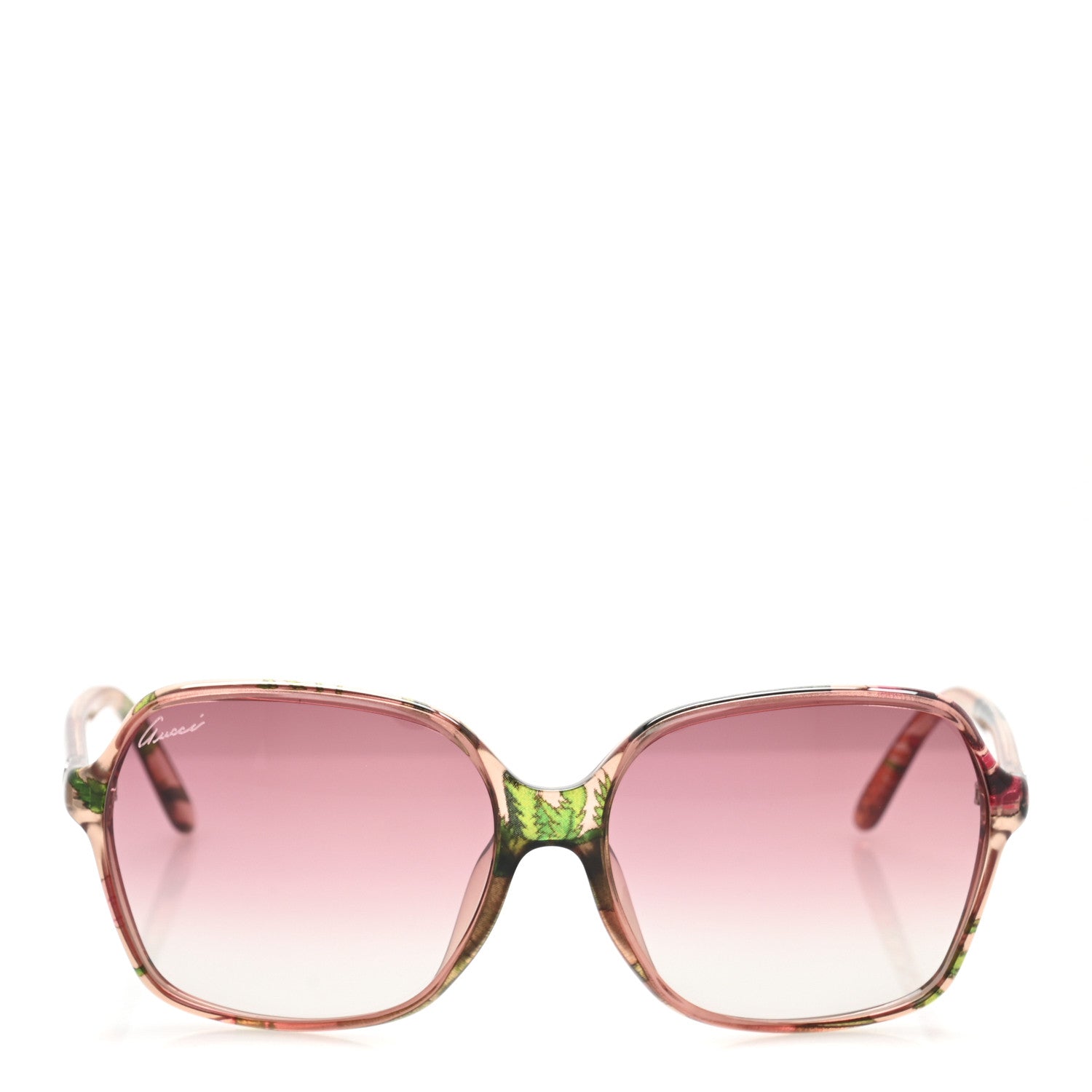 Gucci Round Floral Print Sunglasses GG3636 Pink 2 of 8