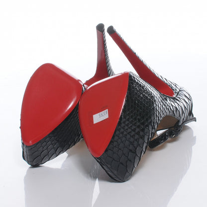 Christian Louboutin Python Lady Daf 160 Pumps 36 Black 5 of 7