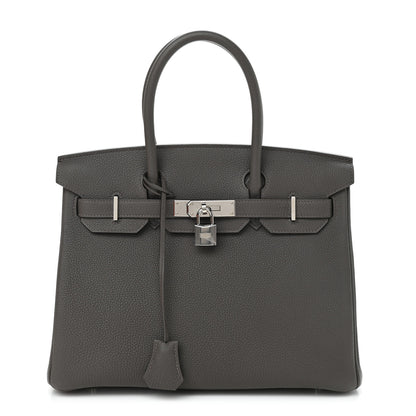 Hermes Togo Birkin 30 Etain 1 of 11
