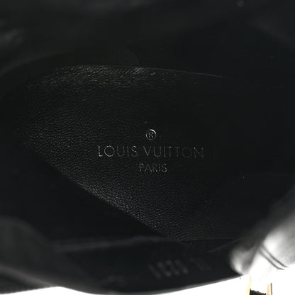 Louis Vuitton Calfskin Monogram Afterglow Platform Ankle Boots 36.5 Black 5 of 8