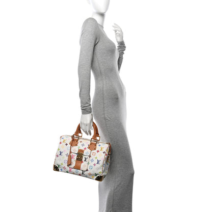 Louis Vuitton Monogram Multicolor Speedy 30 White 2 of 10