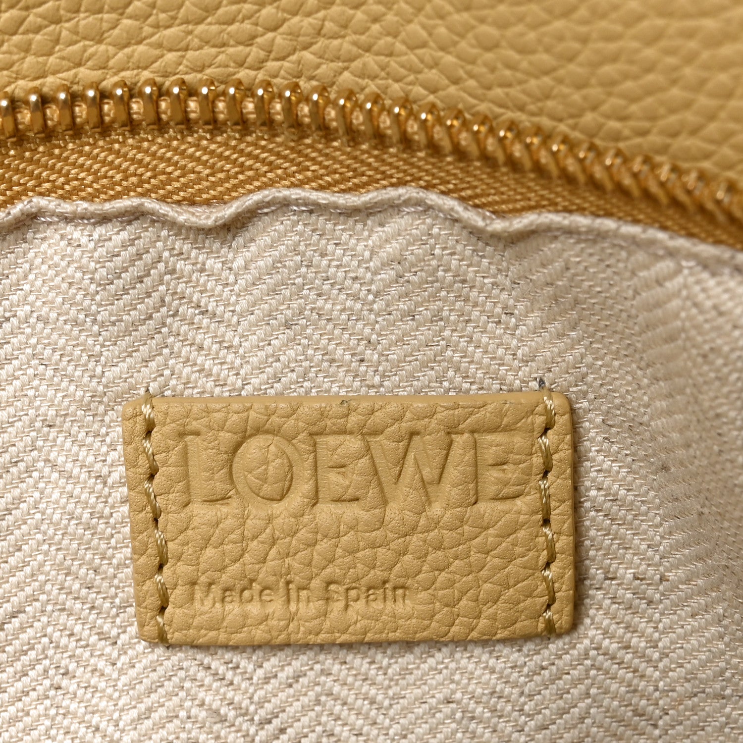 Loewe Grained Calfskin Small Puzzle Bag Dark Butter 6 of 9