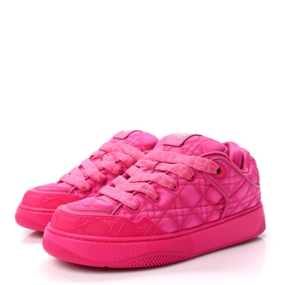 Christian Dior X ERL Satin Cannage Kumo Mens Sneakers 40 Fuchsia 3 of 9
