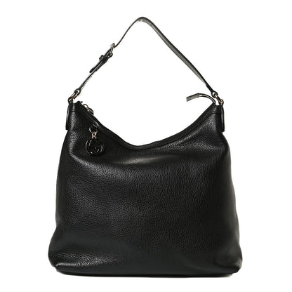 Gucci Dollar Calfskin GG Hobo Black 1 of 15