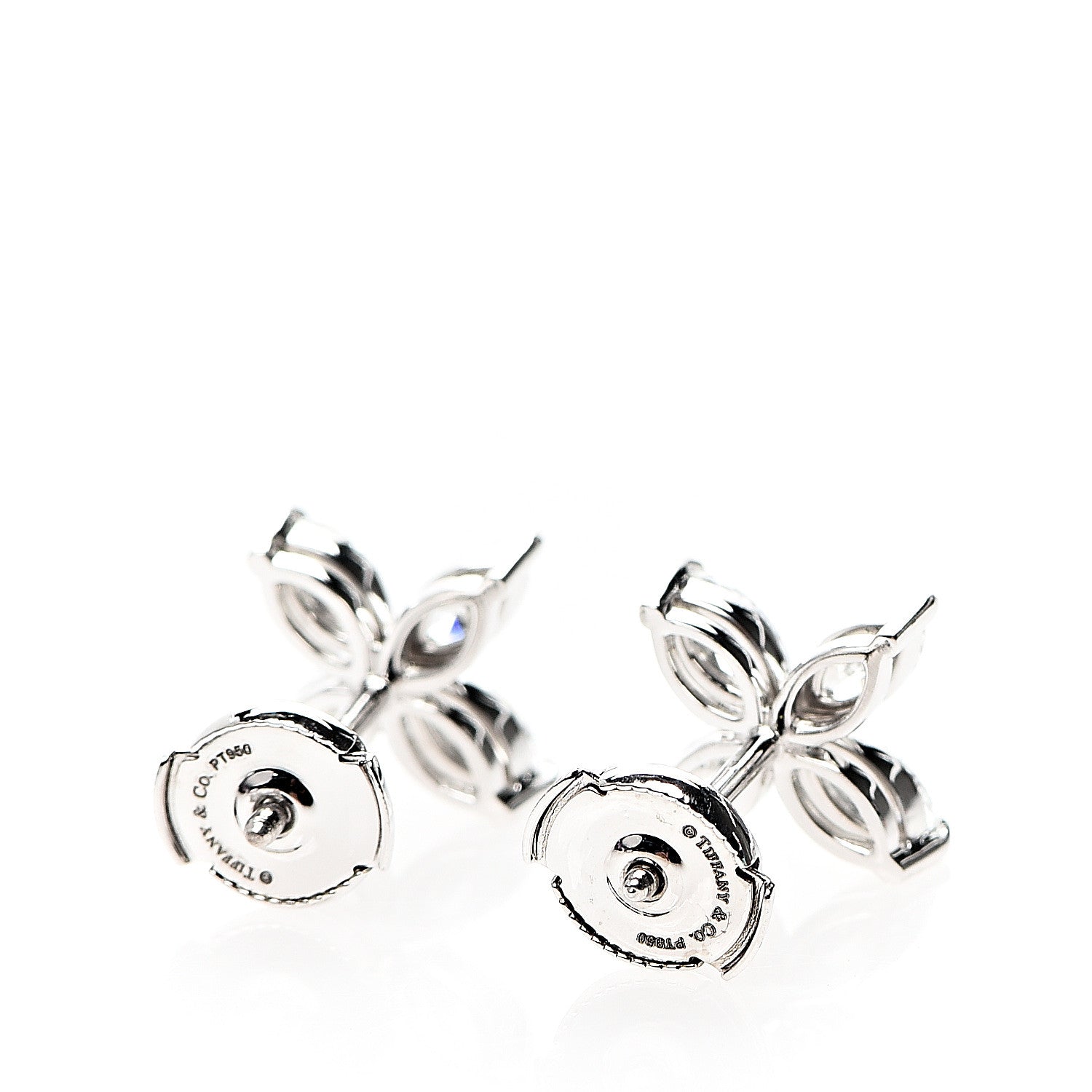 Tiffany Platinum Diamond Large Victoria Earrings 3 of 5