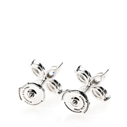 Tiffany Platinum Diamond Large Victoria Earrings 3 of 5