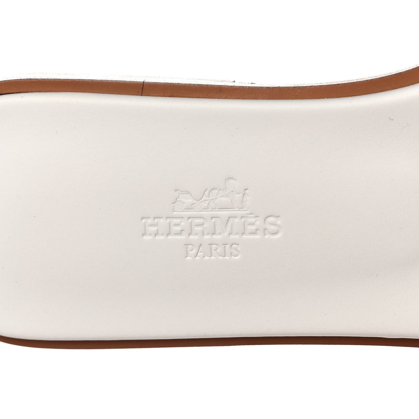 Box Calfskin Oran Sandals 36 White