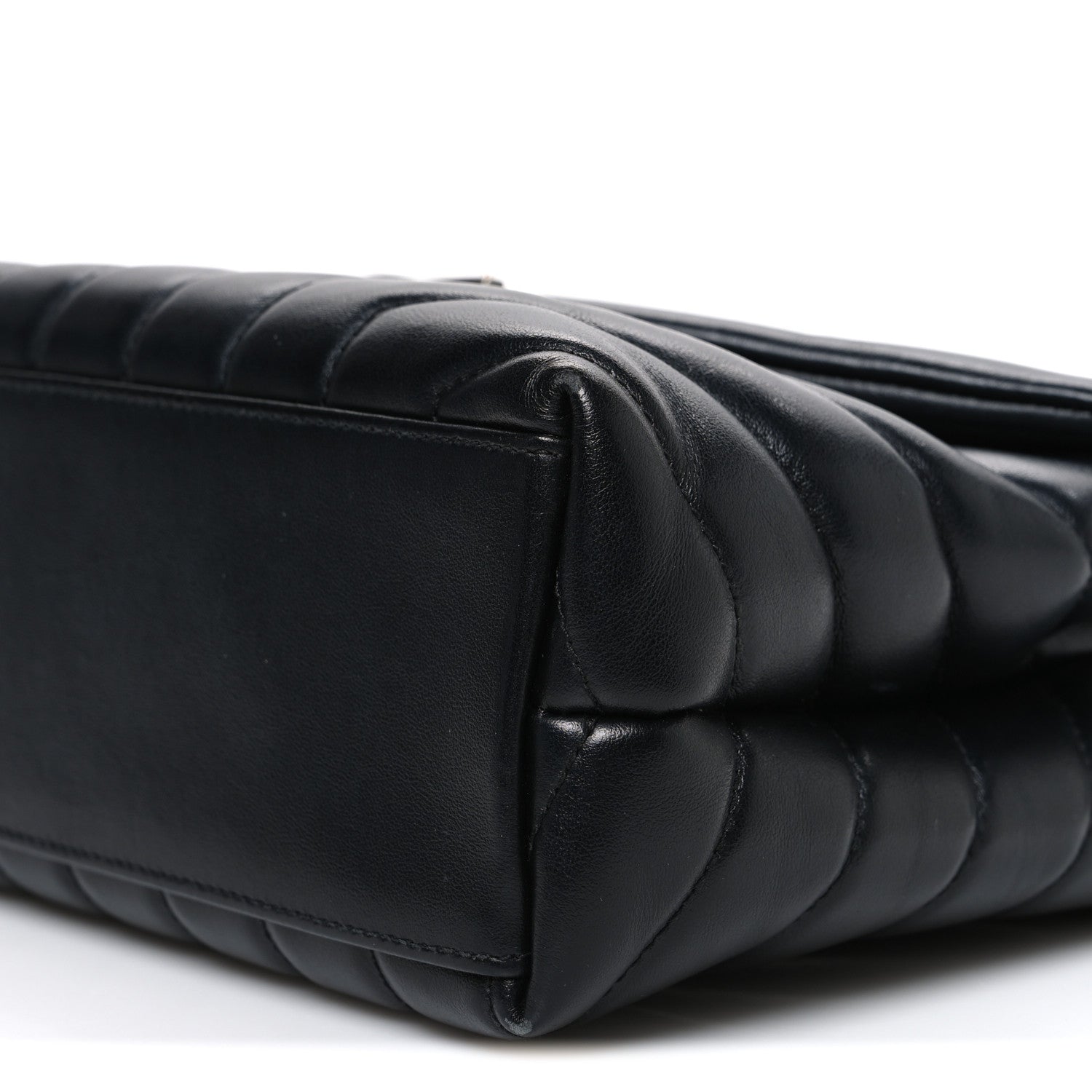 Saint Laurent Calfskin Y Quilted Monogram Small Loulou Chain Satchel Black 10 of 11