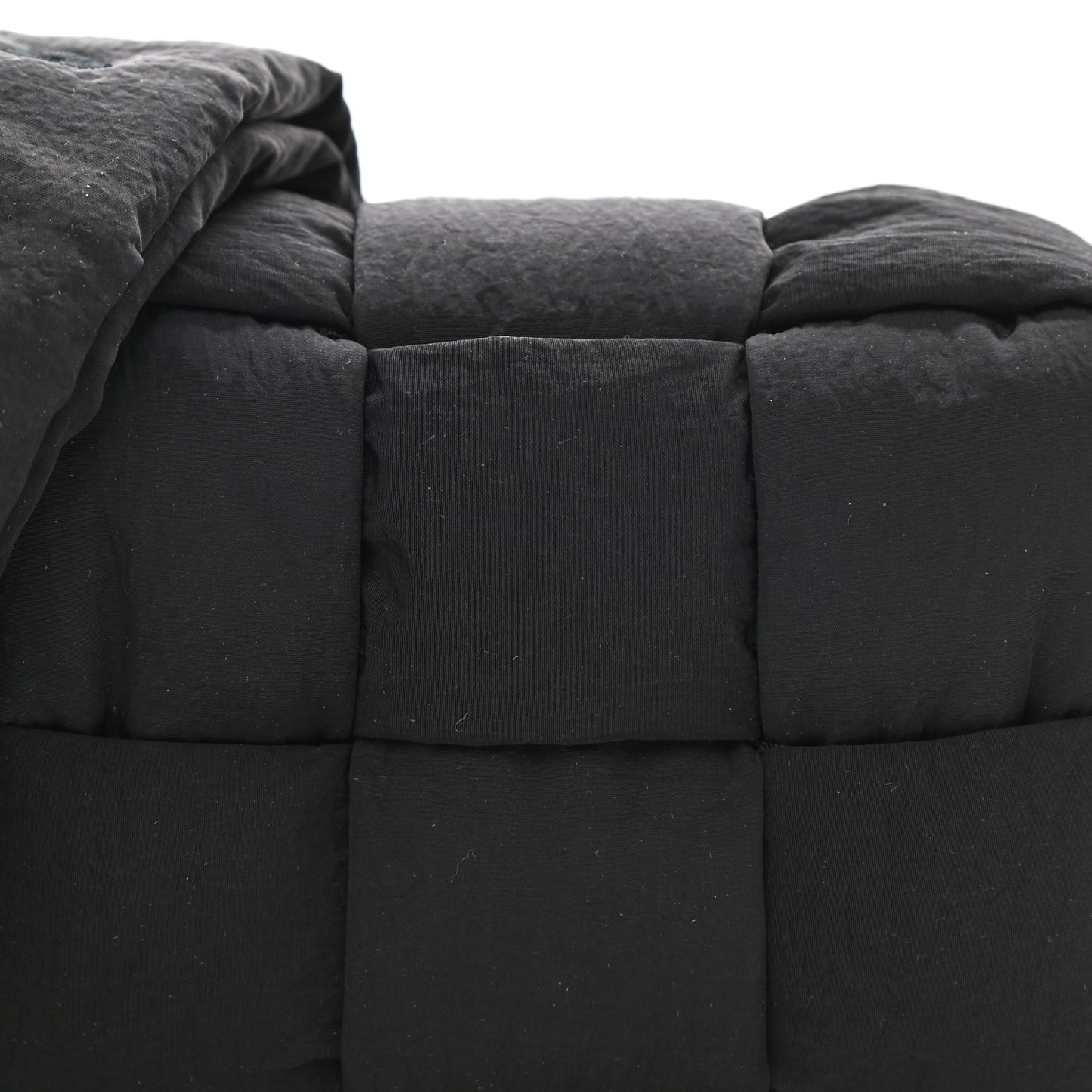 Nylon Intrecciato Mini Padded Tech Candy Cassette Bag Black