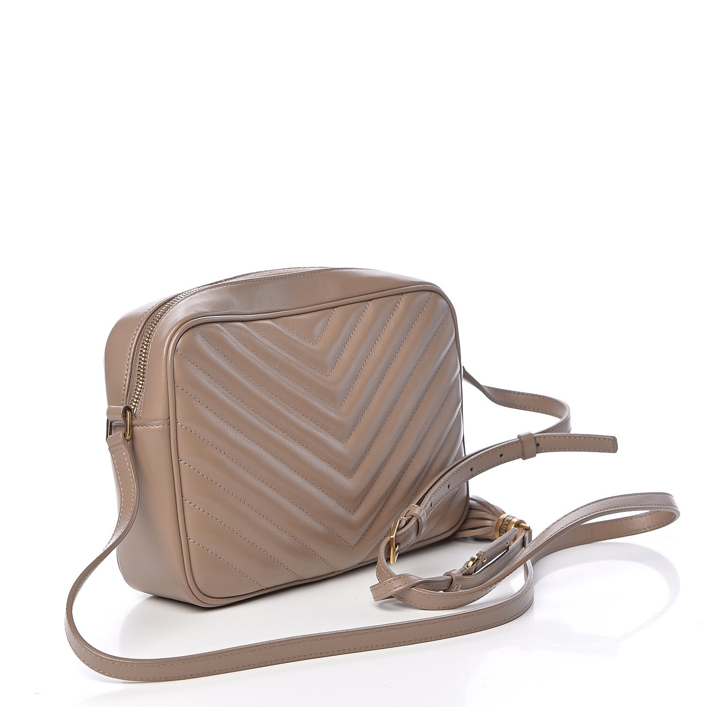 Calfskin Matelasse Lou Camera Bag Dusty Grey