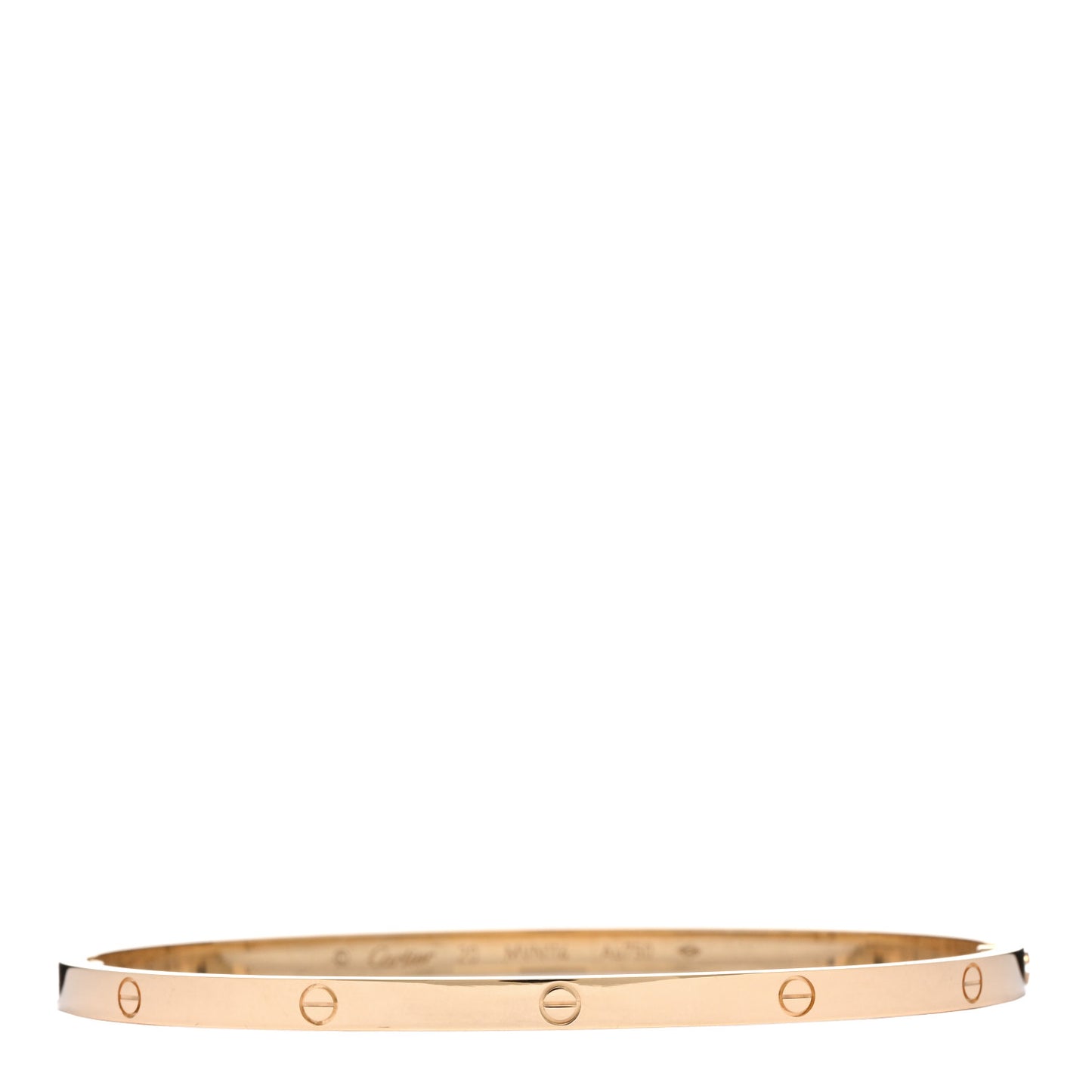 18K Yellow Gold Small LOVE Bracelet 20