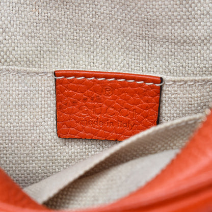 Gucci Pebbled Calfskin Small Soho Disco Bag Sun Orange 8 of 10