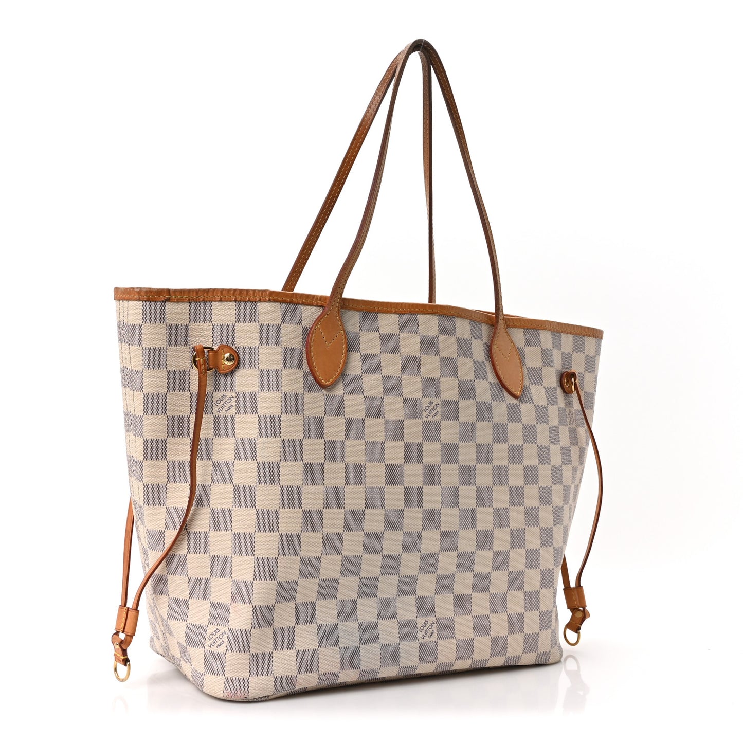 Damier Azur Neo Neverfull MM Rose Ballerine