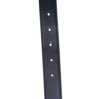 Saint Laurent Lacquered Calfskin La 66 Buckle Belt 90/36 Black 5 of 6
