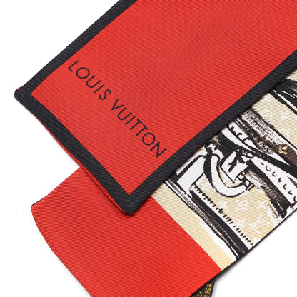Louis Vuitton Silk Monogram Trunks Bandeau Brown 5 of 7