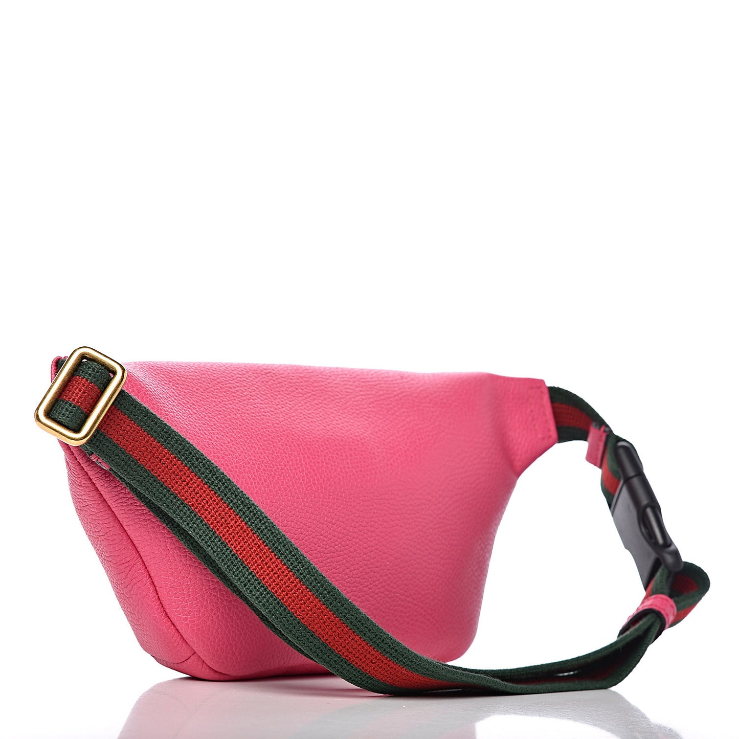 Grained Calfskin Small Logo Belt Bag Box Pink Green