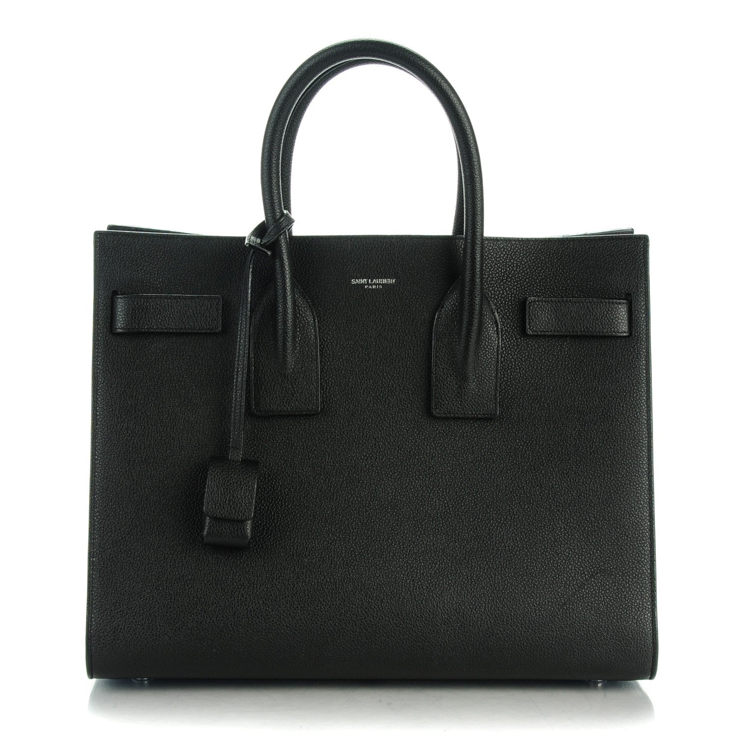 Saint Laurent Grained Calfskin Small Sac De Jour Black 1 of 9