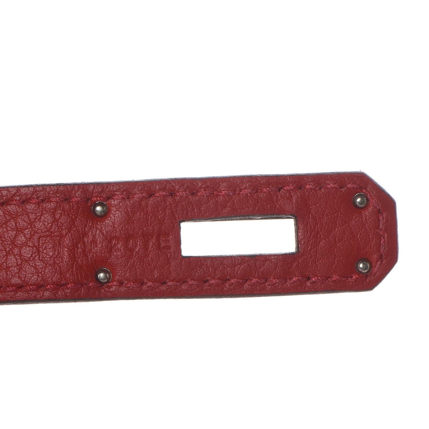 Hermes Taurillon Clemence Birkin 30 Rouge Casaque 26 of 31