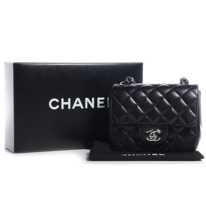 Chanel Caviar Quilted Mini Square Flap Bag Black 8 of 8