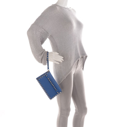 Valentino Garavani Nappa Small Rockstud Wristlet Clutch Light Sapphire 2 of 8