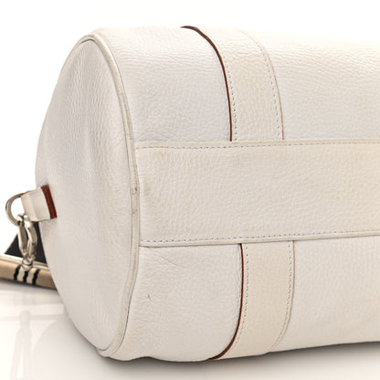 Burberry Calfskin Barrel Bag White 10 of 13