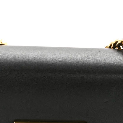 Gucci GG Supreme Monogram Calfskin Small Padlock Shoulder Bag Beige Black Cuir 14 of 15